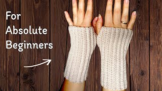 SO EASY Cute Crochet Fingerless Gloves [upl. by Lokkin]