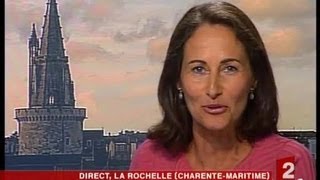 Interview de Ségolène Royal en duplex de La Rochelle [upl. by Eelahc]