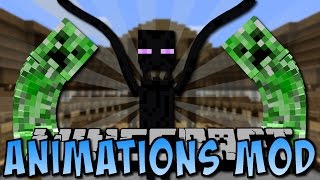 Minecraft ANIMATIONS MOD Realistische Mobs Deutsch [upl. by Aneeres]