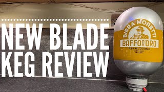 Blade Beer Birra Moretti Baffo DOro 100 Malt Lager Review [upl. by Suollecram711]