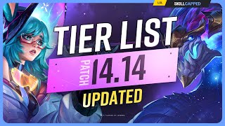 NEW UPDATED TIER LIST for PATCH 1414  League of Legends [upl. by Aicac679]