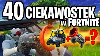 40 CIEKAWOSTEK W FORTNITE O KTÓRYCH NIE MIAŁEŚ POJĘCIA  PRZYSYSAK  WÓZEK  ❓ LEESOO [upl. by Llehsim283]