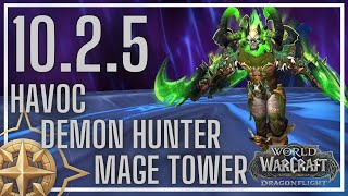 Havoc Demon Hunter Mage Tower  Closing the Eye  1025 [upl. by Anelaj]