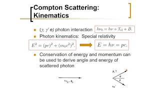 Biomedical Physics Compton Scattering Kinematics Arabic Narration [upl. by Nerahs]