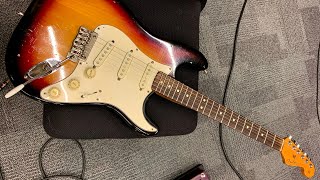 Callaham Strat bridge upgrade Burman 501 Amp [upl. by Suoicerp1]