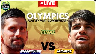 🎾ALCARAZ vs DJOKOVIC  Paris Olympics 2024 Final  LIVE Tennis PlaybyPlay Stream [upl. by Nosyerg]