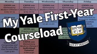 My Yale Freshman Schedule  Semester 1 amp Semester 2 [upl. by Itsim]