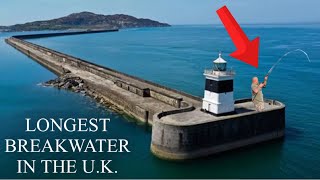 I FISHED the LONGEST BREAKWATER in the UK 😮 Sea Fishing in North Wales [upl. by Aliuqat]