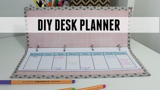 DIY faire un desk planner  semainier [upl. by Erreipnaej]