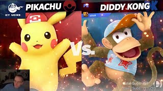 Tweek Diddy Kong vs ShinyMark Pikachu  10 Oct 24 [upl. by Py]