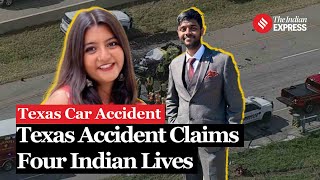 Texas Accident Four Indians charred to death after multivehicle accident in US [upl. by Dihsar494]