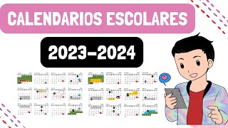 ESTOS SON LOS CALENDARIOS PARA EL CICLO ESCOLAR 20232024 [upl. by Kirsch]