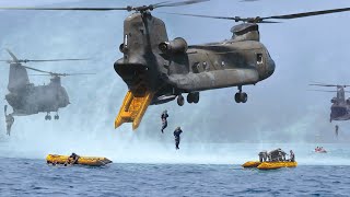 How US Massive Helicopters Secretly Drop Special Forces in Middle of the Sea [upl. by Berners]