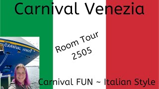 Carnival Venezia  Room 2505 [upl. by Hoskinson27]