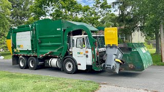 WM Curotto Can Garbage Truck Flying Through Somerset Recycling [upl. by Anah]