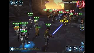 SWGOH TW Phoenix Hera Omicron vs Geonosians Poggle Omicron [upl. by Aunson]