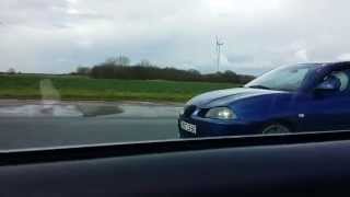 BMW 335D E92 400hp JS PERFORMANCE VS Ibiza TDi 600NM Noze Clastres 230314 [upl. by Llehsal]