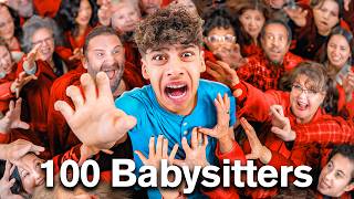 I Survived 100 Babysitters in 24 Hours [upl. by Harlene]