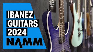 New Ibanez Guitars  NAMM 24 [upl. by Ahsienad]