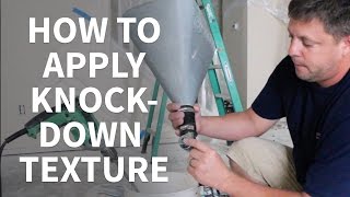 DIY How To Apply Knockdown Texture To Ceilings [upl. by Nodyroc]