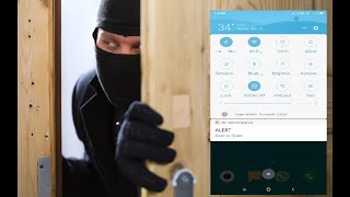 Thief Notification  Full Video  MIT App Inventor  ThingSpeak Server  NodeMCU  ESP8266 [upl. by Merriam910]