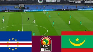 الرأس الأخضر 1 vs 0 موريتانيا  CAF 2024 Full Match  محاكاة ألعاب الفيديو PES 2021 [upl. by Ahsemit]