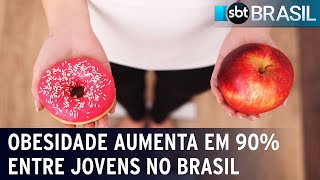 Obesidade aumenta em 90 entre jovens no Brasil  SBT Brasil 120823 [upl. by Dimitry379]