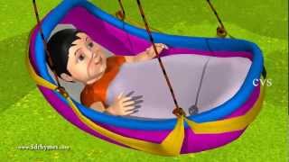 3D Animation RockABye Baby English Nursery rhymes for children with lyrics [upl. by Cirillo316]