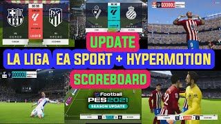 PES 2021 LALIGA HYPERMOTION SCOREBOARD  LALIGA EA SPORTS UPDATE 2023 [upl. by Gnok]