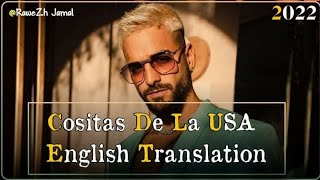 Maluma Cositas de la usa English Translation Lyrics [upl. by Anegroeg]