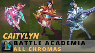 Battle Academia Caitlyn All Chromas  League of Legends [upl. by Crispin]