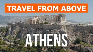 Athens from drone  4k video  Greece Athens from above [upl. by Hctim]