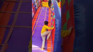 Mayra In Trampoline 😂 viral youtubeshorts shortsvideo jumping trampoline mayra kidsvideo [upl. by Boarer]