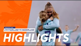 Highlights Zwitserland  OranjeLeeuwinnen 13112018 [upl. by Harret]