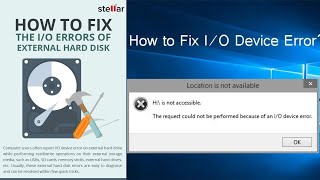 How to Fix IO Device Error  IO Device Error [upl. by Etteinotna790]