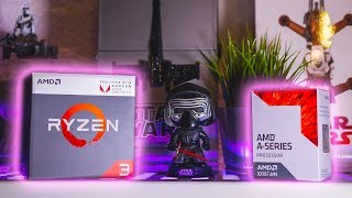 Best Budget Gaming CPUAPU  Ryzen 3 2200G vs AMD A69500 Benchmarked [upl. by Assinna]