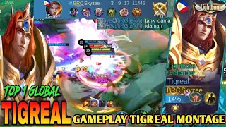 TUTORIAL ROTASI TOP 1 GLOBAL TIGREAL  GAMEPLAY TIGREAL MONTAGE MOBILE LEGEND [upl. by Aruon]