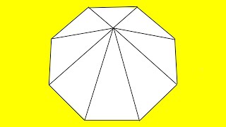 How to make an octagonal pyramid Quick and easy  Octagonal pyramid [upl. by Anayit]