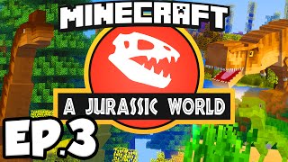 Jurassic World Minecraft Modded Survival Ep3  WORKING SMELTERY Rexxit Modpack [upl. by Hamaso439]