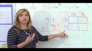 4th Grade Mathematics  Lesson 3 Multidigit multiplication using the Area Array Model [upl. by Ai]