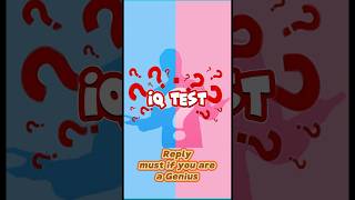 RiddleOnly genius can solve thisIQTestBrain Teaser [upl. by Lennon]