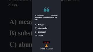 quotMaster Your SAT Vocabulary with This Word Testquot SATprep VocabularyTest [upl. by Alissa]