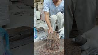 Square granite paving stone making process Good tools and machinery can increase work efficiency [upl. by Doro]