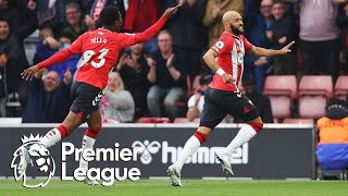 Nathan Redmond gives Southampton early lead v Liverpool  Premier League  NBC Sports [upl. by Enomor12]