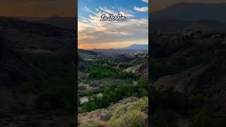 Beautiful sunset view from a River Rock restaurant in La Verkin sunset view travel utah river [upl. by Kessel225]