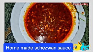 schezwan sauceHow to ready schezwan chutney at Home food recipe ytvideo youtube Pankaj cooking [upl. by Clark]