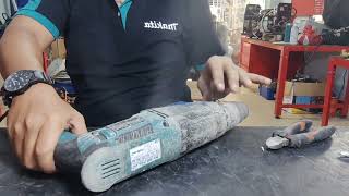 How to disassemble the M8701 makita hemmer Drill motor [upl. by Gibbie]