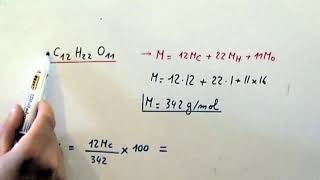 CHIMIE  composition centésimale et pourcentage massique [upl. by Yrellav]