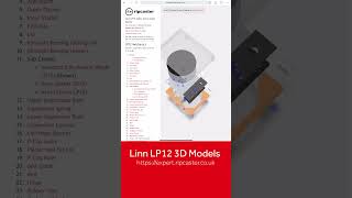 Linn LP12 in 3D at ripcastercouk [upl. by Bonns]