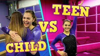 Child You VS Teen You GYMNASTICS MEET [upl. by Mallon]